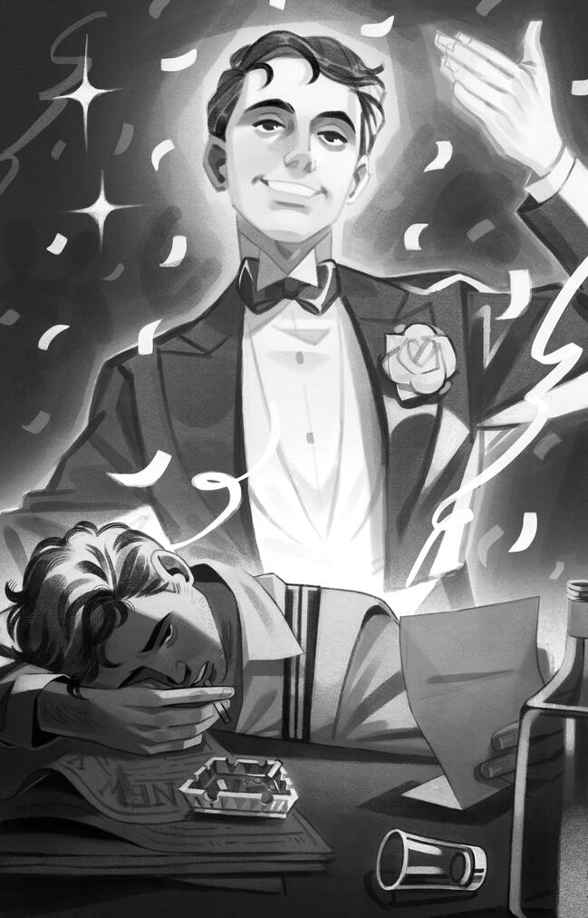 "The Man You Used To Be" Original character illustration
